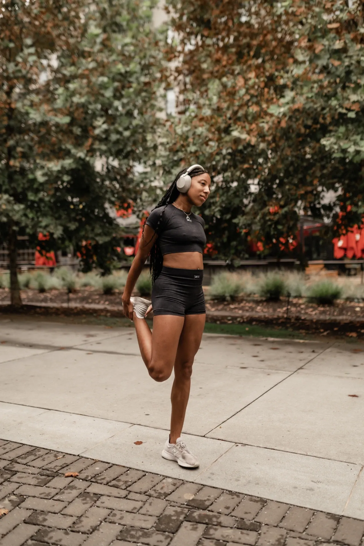 Resident walking through the neighborhood near Rambler College Park North