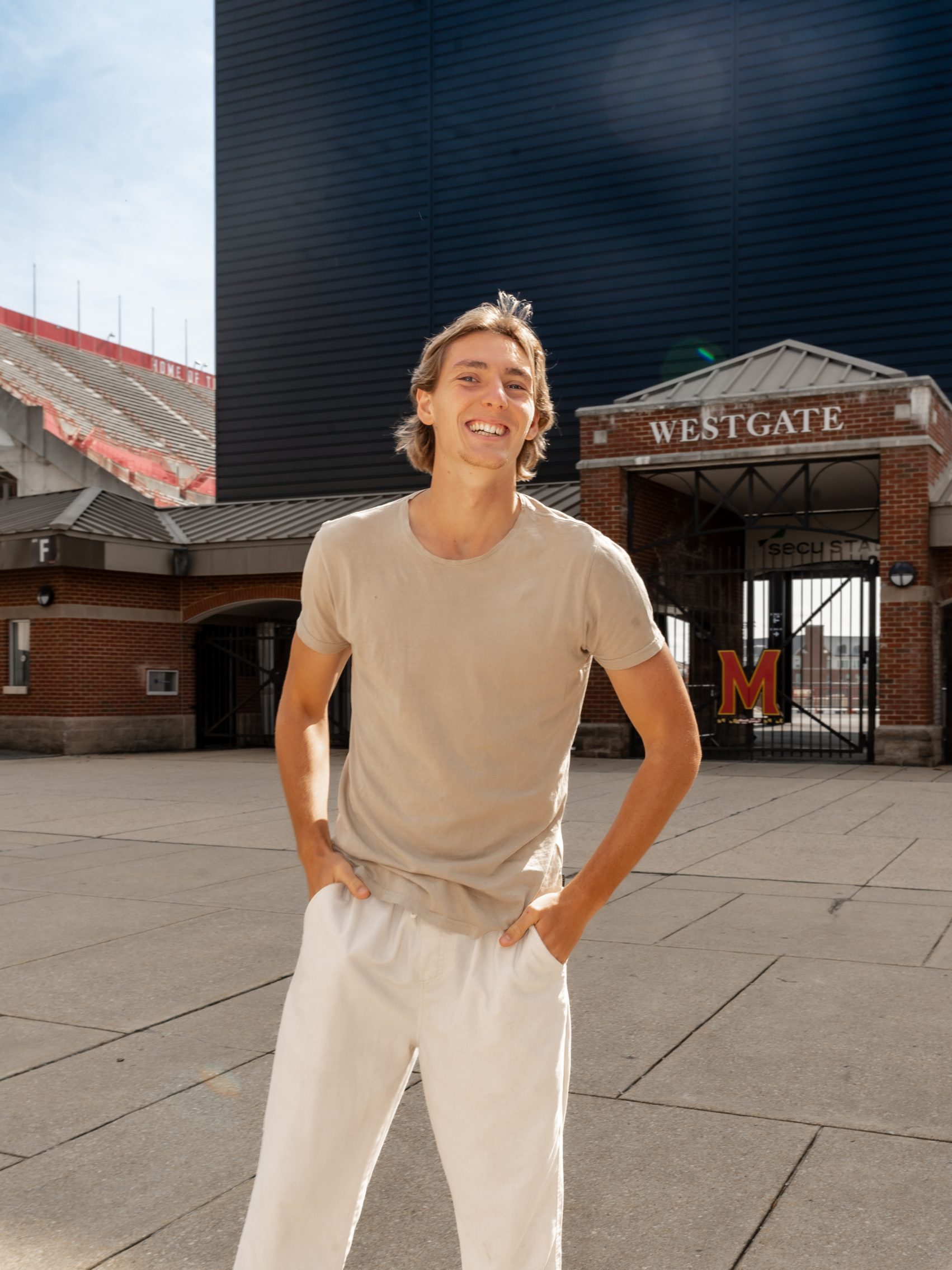 Brand ambassador at the University of Maryland West Gate