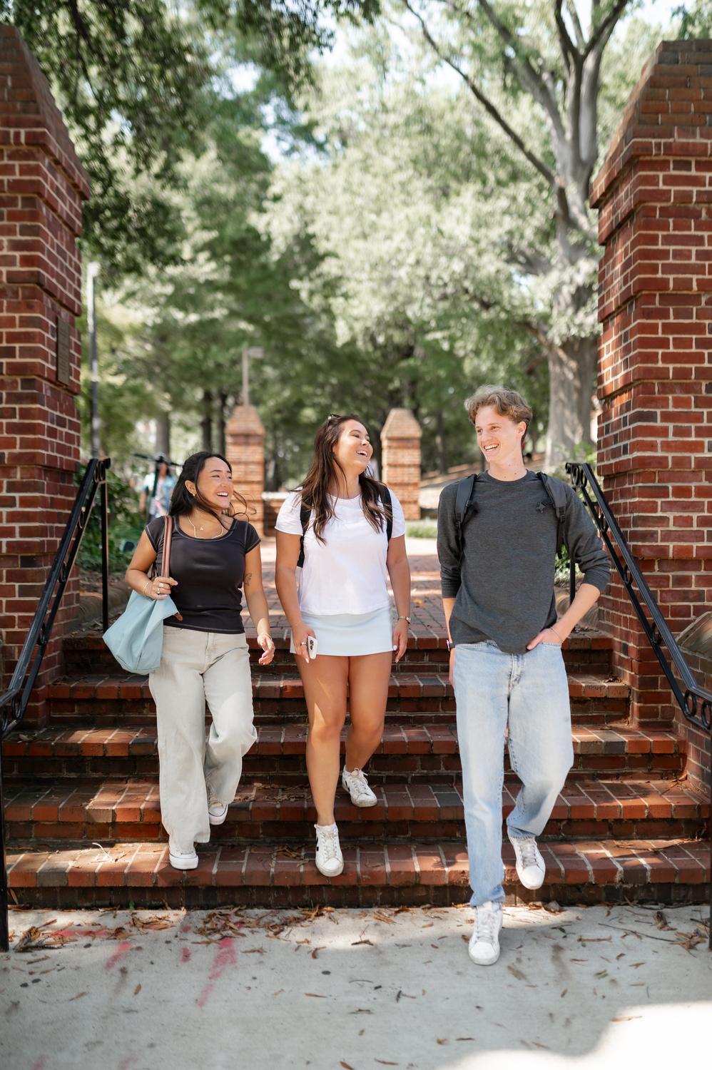 Students on the steps outside Rambler College Park North