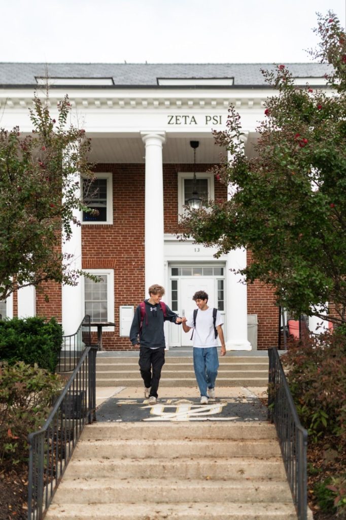 Zeta Psi Fraternity Chapter House, located on Greek Row.