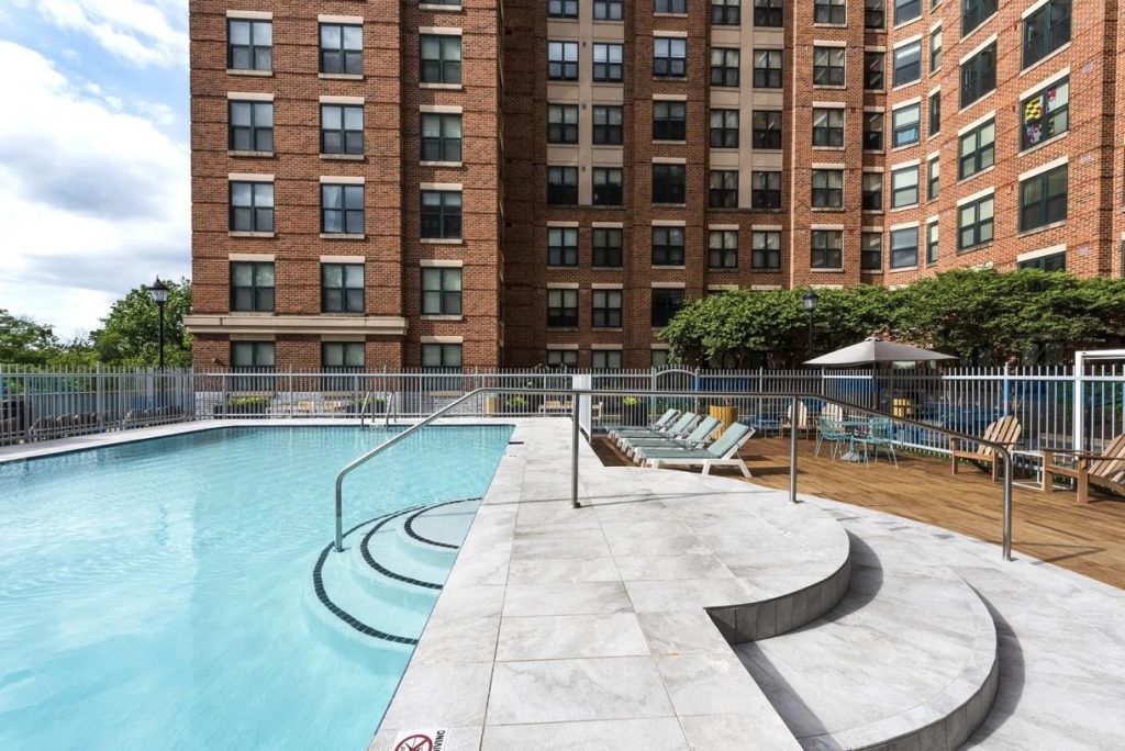 Rendering of the University View’s rooftop pool.