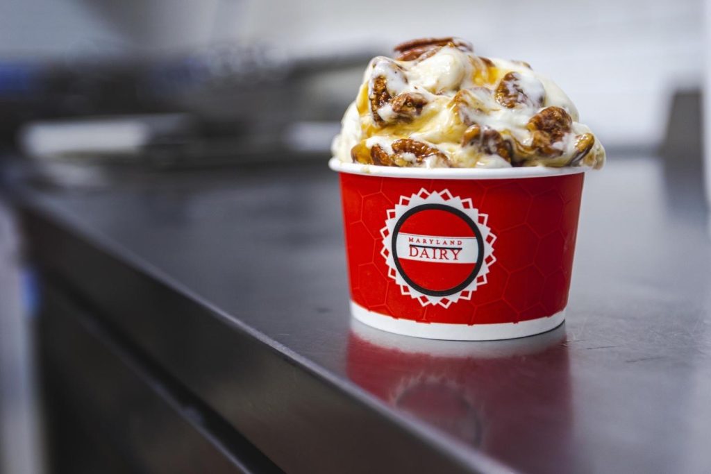 Maryland Dairy ice cream near UMD. 