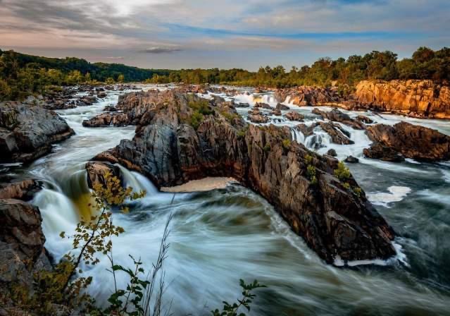 Great Falls Park in Virginia.