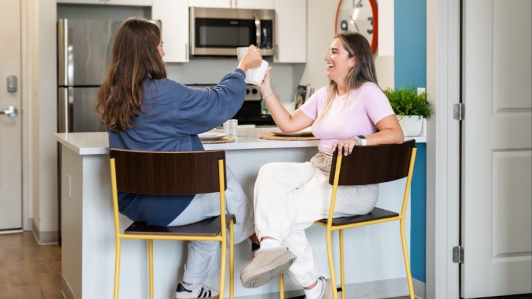 Off-campus living at student apartments near UMD campus.