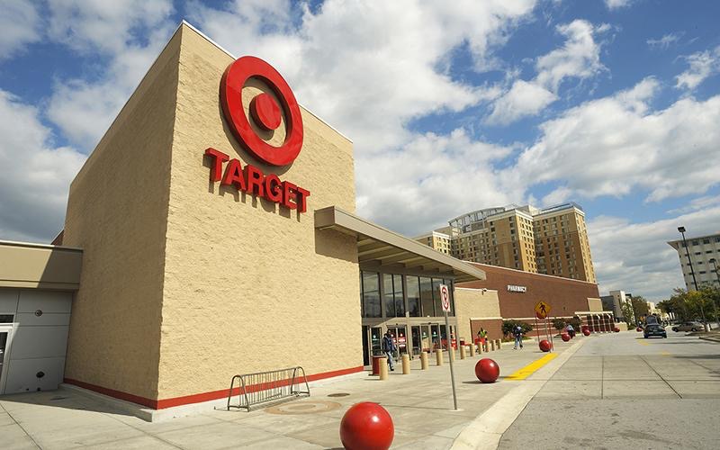 Exterior view of Target at Prince George’s Mall. 