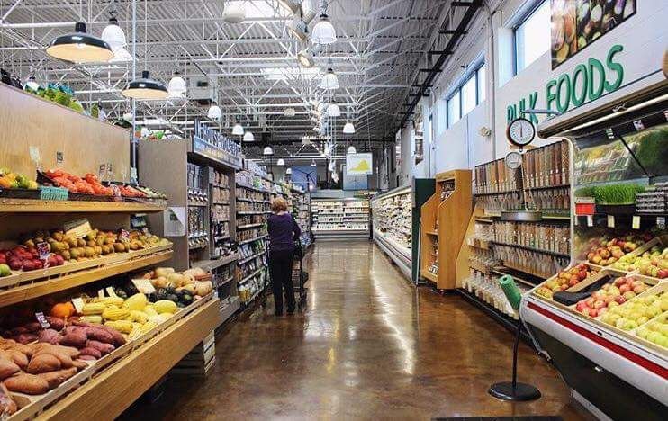 Interior view of MOM’s Organic Market in College Park. 
