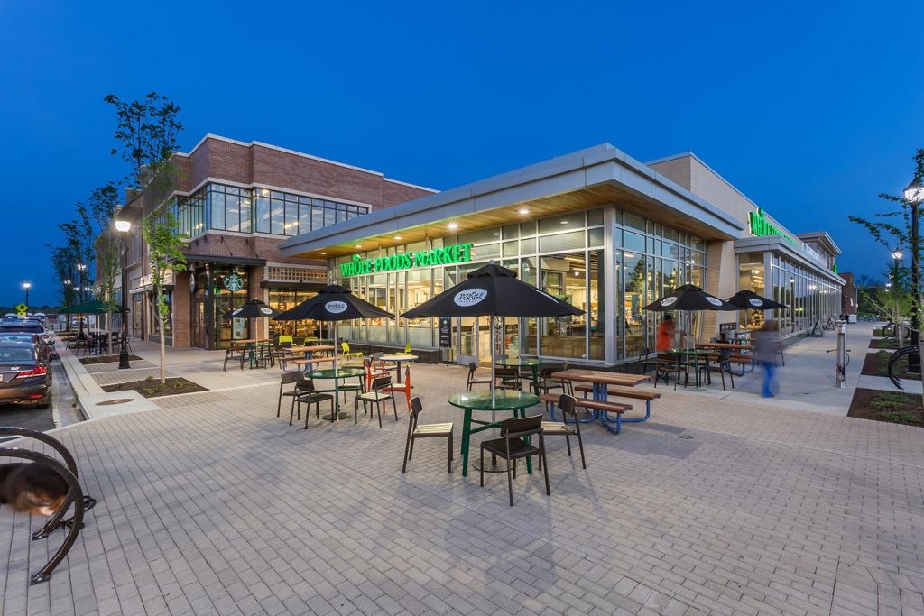 Exterior view of Whole Foods Market in Riverdale Park near UMD campus. 