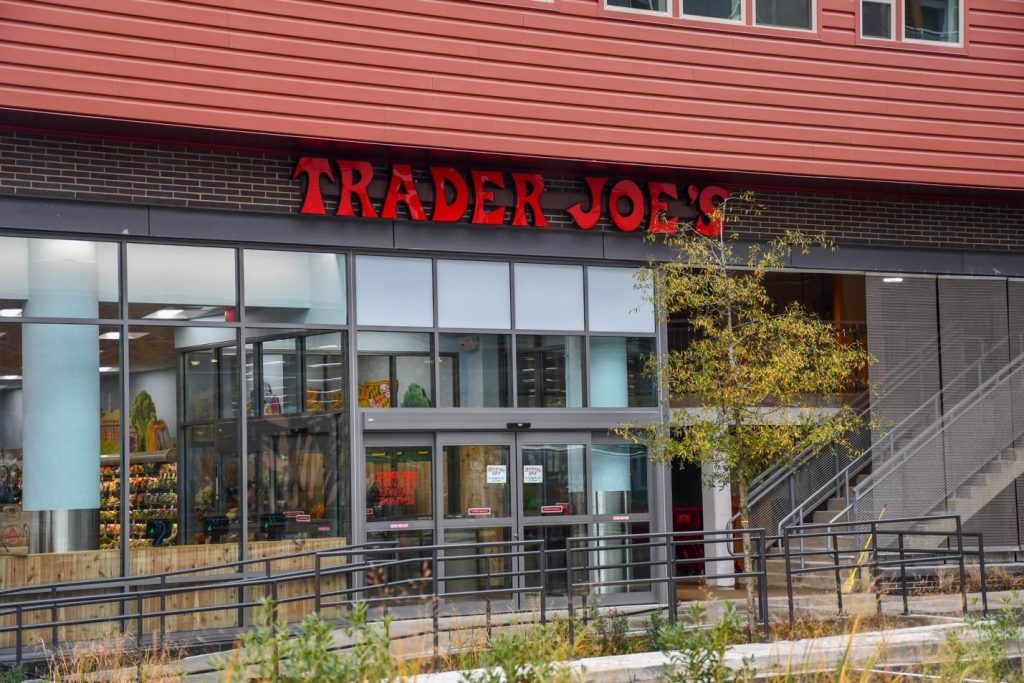 Exterior view of Trader Joe’s in College Park. 