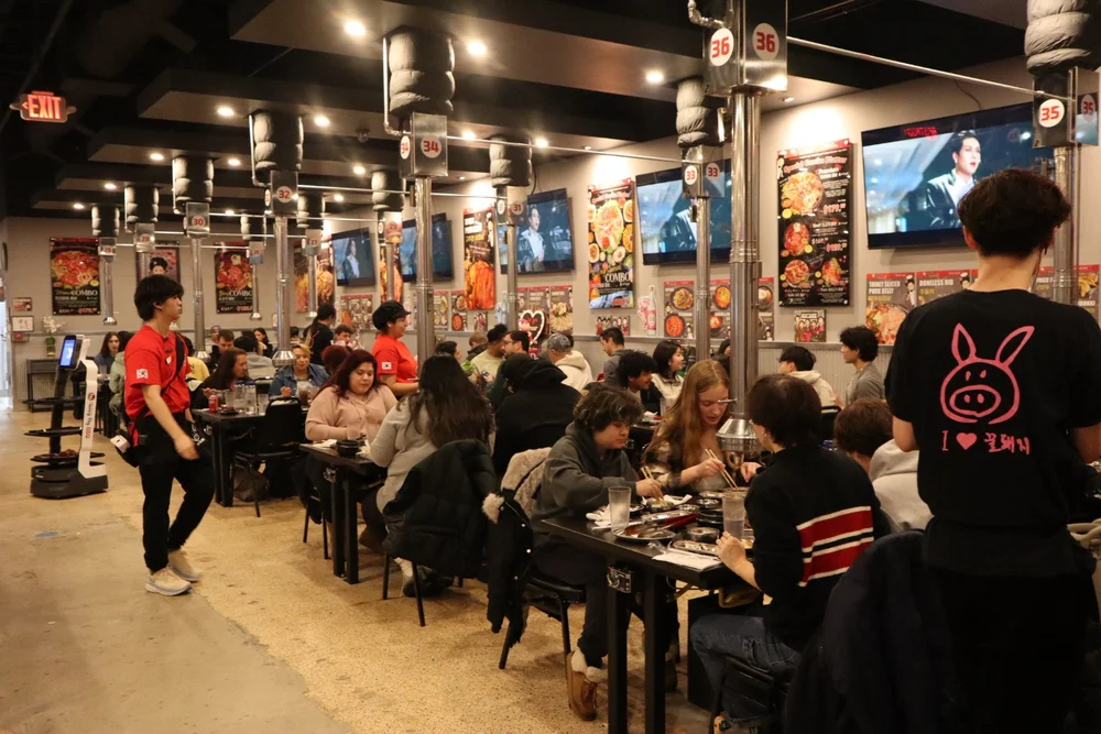 Interior view of Honey Pig BBQ in College Park.