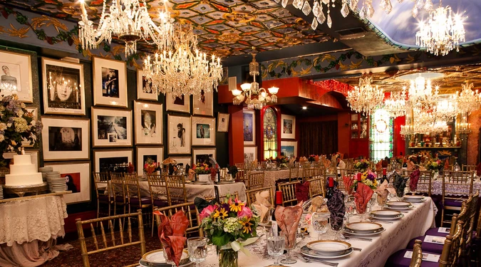 The ornately decorated dining room of the Mansion on O Street.