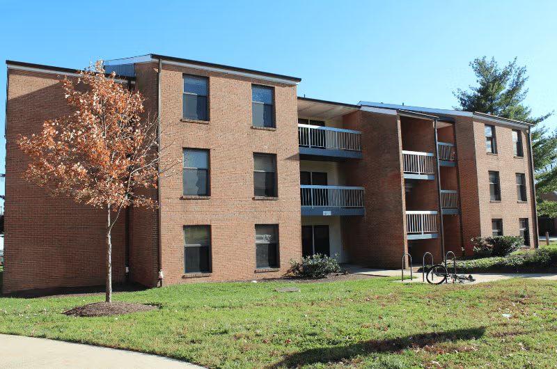 Student Apartment housing at UMD, on-campus. 