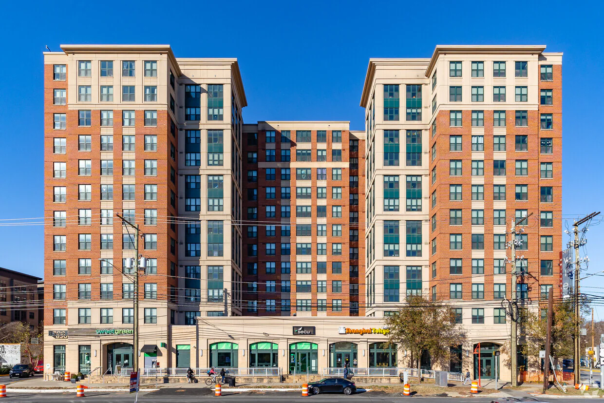 Exterior rendering of The University View in College Park. 