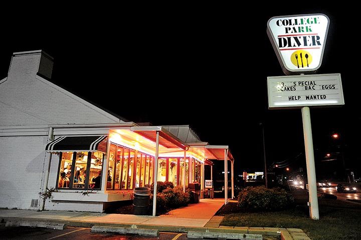 Exterior view of College Park Diner.