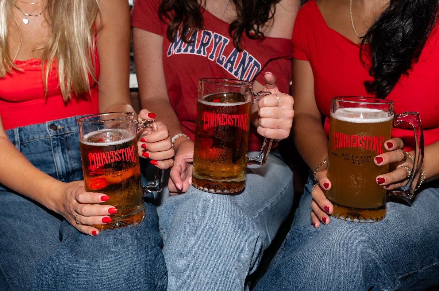 University of Maryland students at Cornerstone Loft and Grill in College Park.