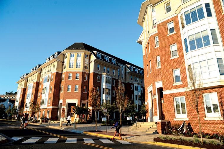 South Campus Commons, a popular on-campus student apartment layout.