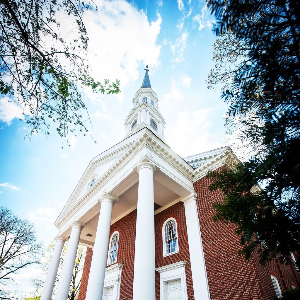 Memorial Chapel Steeple at the University of Maryland.