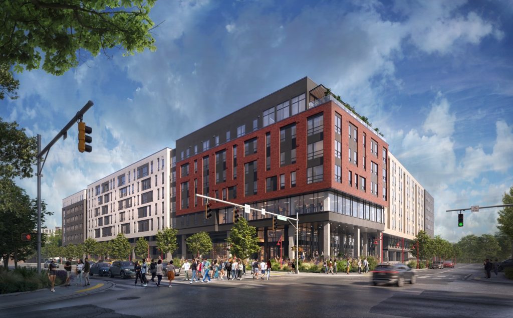 Exterior rendering of Rambler College Park North.