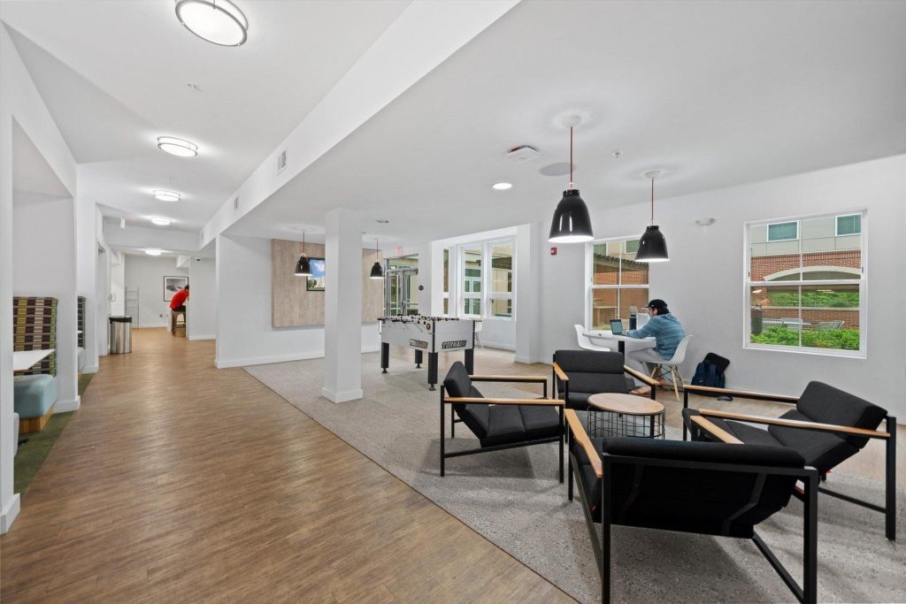 Rambler College Park South’s lobby.