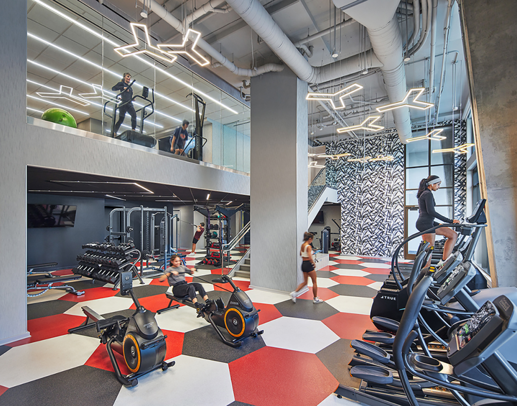 Fitness center at Union on Knox.
