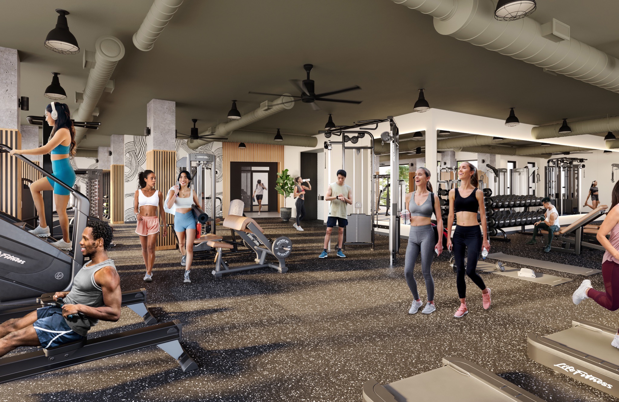 Exterior rendering of Union on Knox.