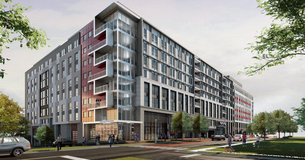 Exterior rendering of The Standard College Park.