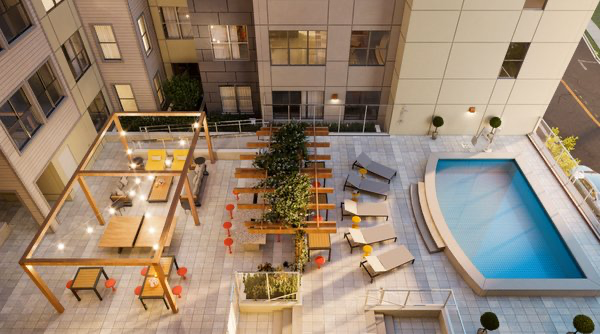 Aspen Heights pool deck.