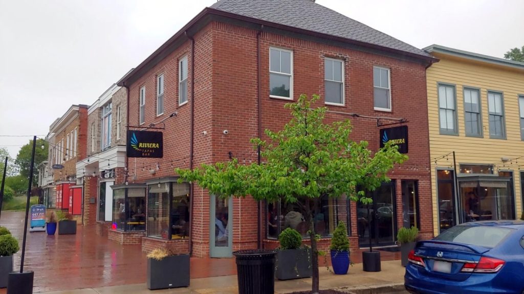 Exterior view of Rivieras Tapas Bar.