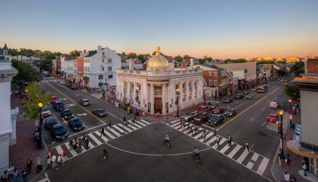 M Street in Georgetown.