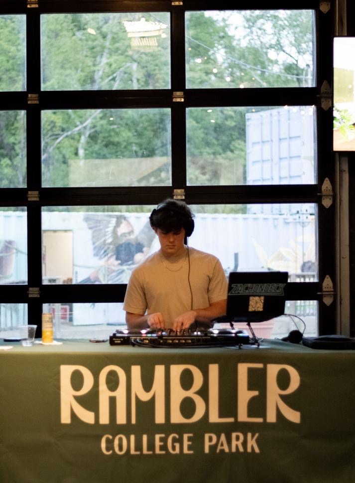 DJ performing at The Hall in College Park. 