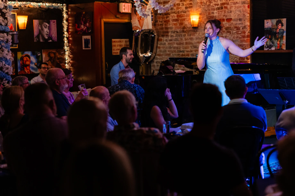 Performer at Blues Alley.