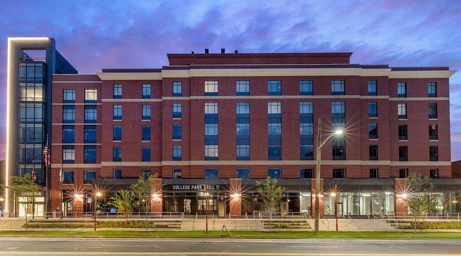 Exterior of Cambria Hotel College Park.