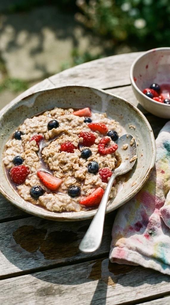 Photo of overnight oats. 