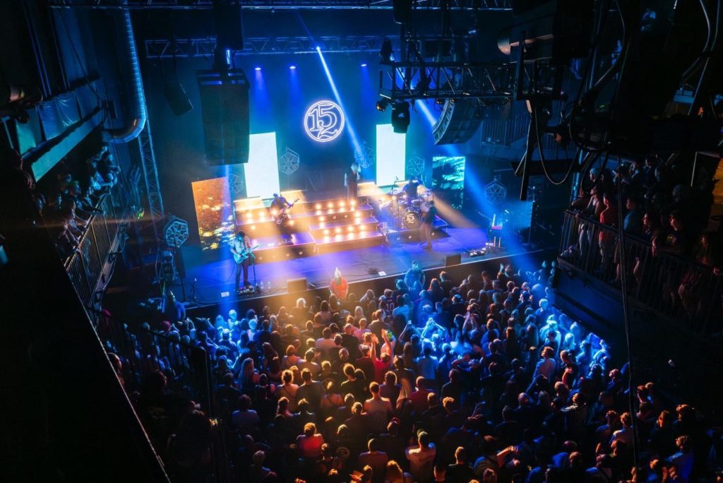 Interior view of a performance at Rams Head Live in Baltimore.