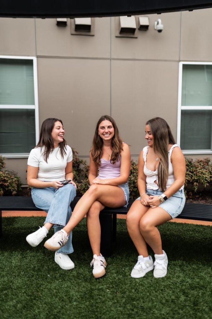 Students spending time together off-campus near UMD.